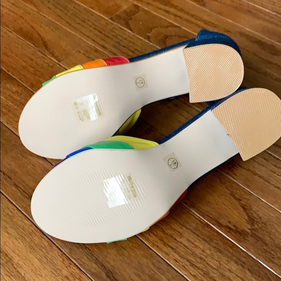 COPY - ModCloth Denim Rainbow Heels SE71043 NEW! - Picture 3 of 8